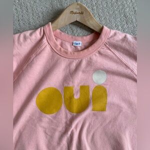 Clare V Oui pink and yellow Sweatshirt small